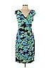 Lauren by Ralph Lauren Floral Motif Blue Casual Dress Size 10 - photo 1