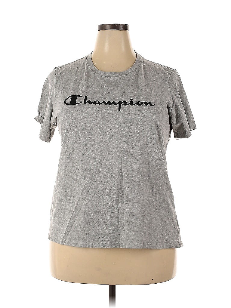 Champion Silver Short Sleeve T-Shirt Size XXL - photo 1