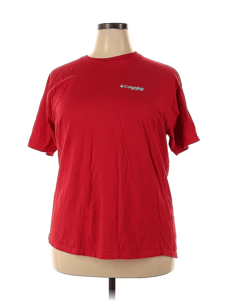 Columbia 100% Cotton Red Active T-Shirt Size XXL - photo 1