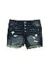 Maurices Stars Ombre Blue Denim Shorts Size 16 - photo 1