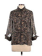 Nicole By Nicole Miller Long Sleeve Button Down Shirt