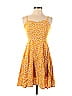 Old Navy 100% Viscose Floral Motif Yellow Casual Dress Size XS - photo 1