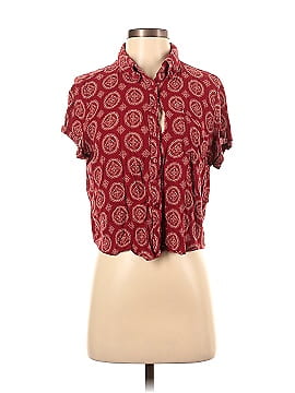 Brandy Melville Short Sleeve Button-Down Shirt (view 1)