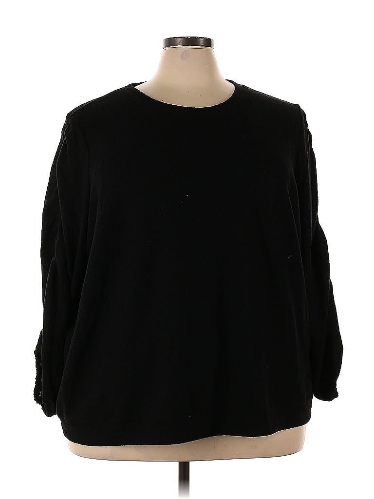 Simply Vera Vera Wang Black Pullover Sweater Size 4X (Plus) - photo 1