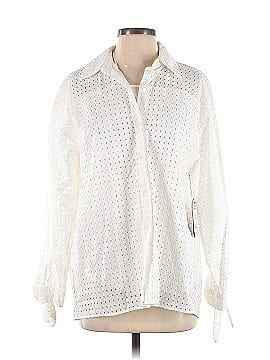 Scoop Long Sleeve Button-Down Shirt (view 1)