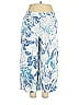 C&C California 100% Linen Floral Motif Tropical Blue Casual Pants Size XL - photo 1