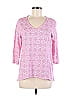 Chico's Pink 3/4 Sleeve Blouse Size Med (1) - photo 1