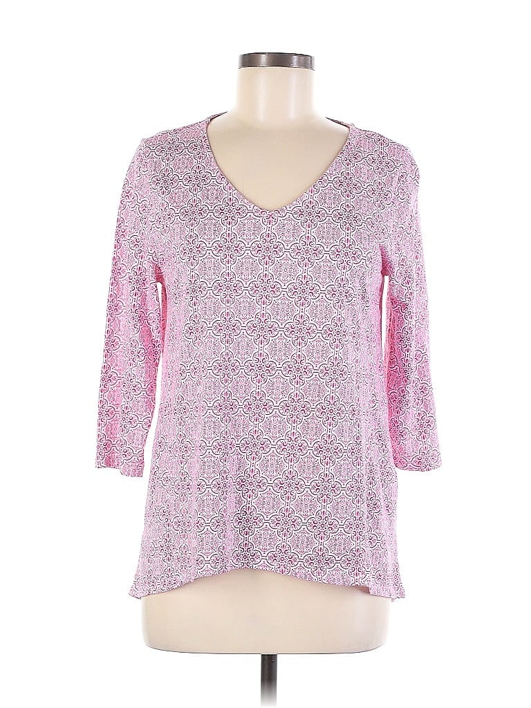 Chico's Pink 3/4 Sleeve Blouse Size Med (1) - photo 1