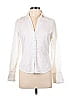 Farinaz Taghavi 100% Cotton Ivory Long Sleeve Button-Down Shirt Size 10 - photo 1