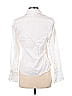 Farinaz Taghavi 100% Cotton Ivory Long Sleeve Button-Down Shirt Size 10 - photo 2