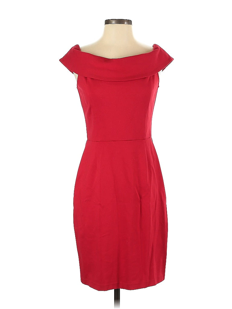 Alexia Admor Solid Red Cocktail Dress Size XS - photo 1