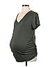 Motherhood Green Short Sleeve T-Shirt Size L (Maternity) - photo 1