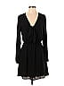 Everly 100% Polyester Solid Black Casual Dress Size M - photo 1