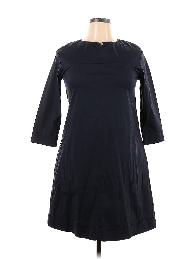 'S Max Mara Solid Black Casual Dress Size 8 - photo 1