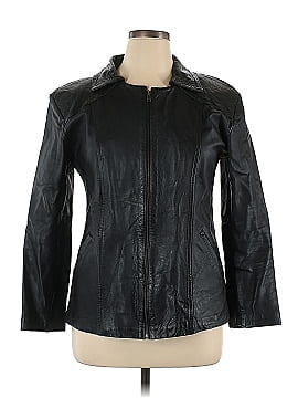 Maria Goretti Faux Leather Jacket (view 1)