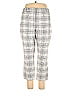 Ann Taylor Houndstooth Checkered-gingham Grid Plaid Tweed Gray Casual Pants Size 16 - photo 1