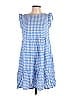 Kirundo Checkered-gingham Blue Casual Dress Size L - photo 1
