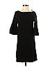 Ann Taylor LOFT Outlet Solid Black Casual Dress Size S - photo 1