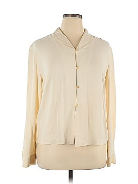 Liz Claiborne Long Sleeve Silk Top (view 1)