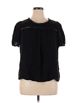 Flower & Feather Short Sleeve Blouse (view 1)