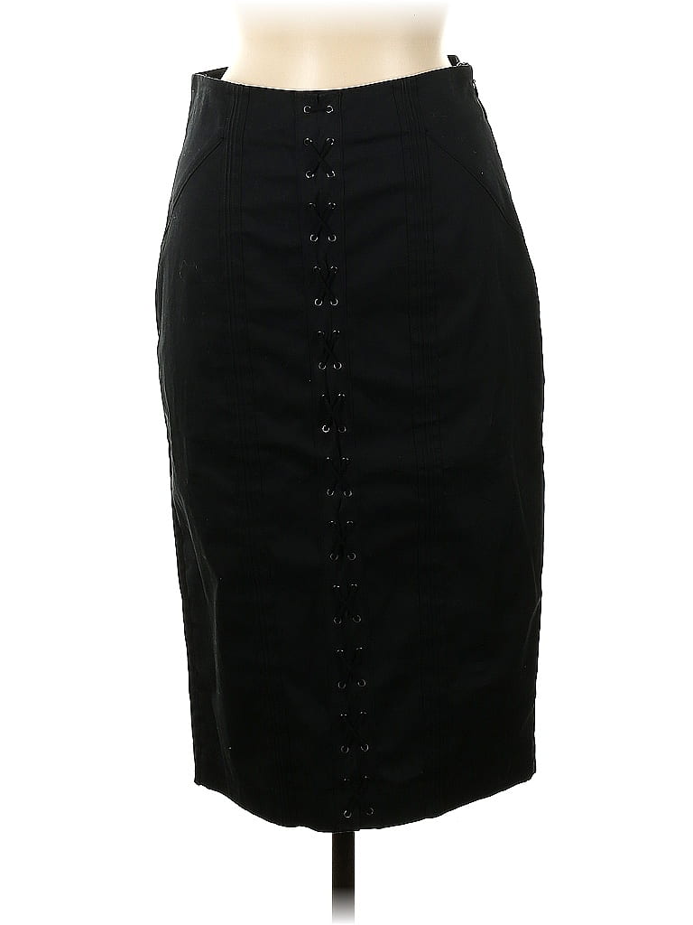 McQ Alexander McQueen Solid Black Casual Skirt Size 44 (IT) - photo 1