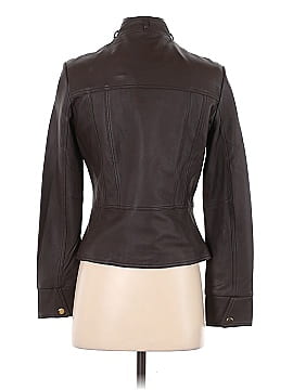 Ecru Faux Leather Jacket (view 2)