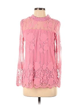 Ultra Pink Long Sleeve Blouse (view 1)