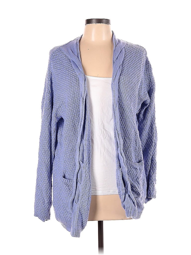 Assorted Brands 100% Acrylic Blue Cardigan Size L - photo 1