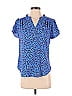 41Hawthorn 100% Polyester Blue Short Sleeve Blouse Size XS - photo 1