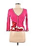 Nanette Lepore 100% Polyester Pink Cardigan Size M - photo 1