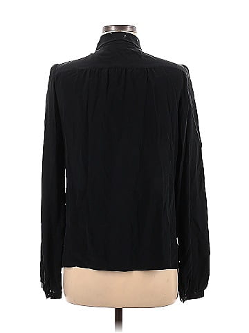 Maje Long Sleeve Silk Top (view 2)