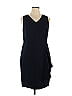 Talbots 100% Polyester Blue Casual Dress Size 14 - photo 1