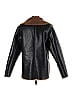 OAK + FORT 100% Polyester Black Faux Leather Jacket Size Sm - Med - photo 2