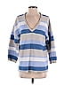 Michael Stars Stripes Blue Pullover Sweater Size S - photo 1