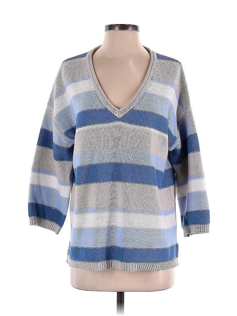 Michael Stars Stripes Blue Pullover Sweater Size S - photo 1