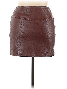Astr Faux Leather Skirt (view 2)