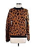 Who What Wear Tortoise Animal Print Leopard Print Brown Pullover Sweater Size M - photo 1