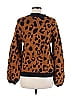 Who What Wear Tortoise Animal Print Leopard Print Brown Pullover Sweater Size M - photo 2