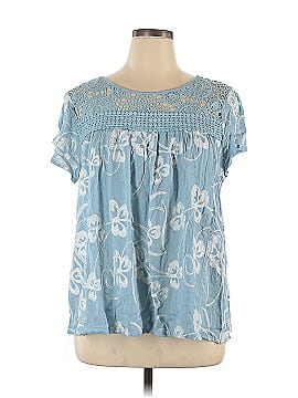 Linear Los Angeles Short Sleeve Blouse (view 1)