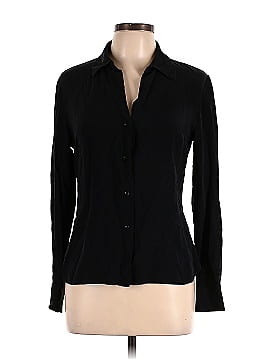 INC International Concepts Long Sleeve Silk Top (view 1)