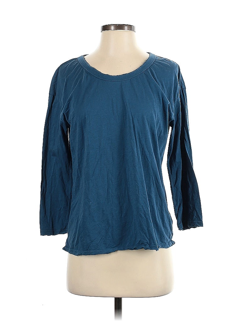 James Perse 100% Cotton Blue Long Sleeve T-Shirt Size Sm (1) - photo 1