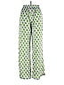 English Factory 100% Polyester Jacquard Tortoise Floral Motif Damask Paisley Argyle Hearts Batik Green Casual Pants Size S - photo 2