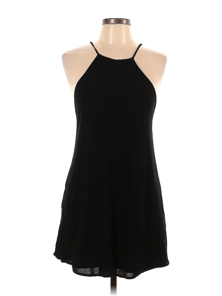 TOBI 100% Rayon Solid Black Casual Dress Size L - photo 1