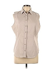 New York & Company Sleeveless Button Down Shirt