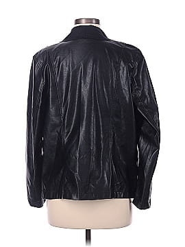 Tahari Faux Leather Jacket (view 2)