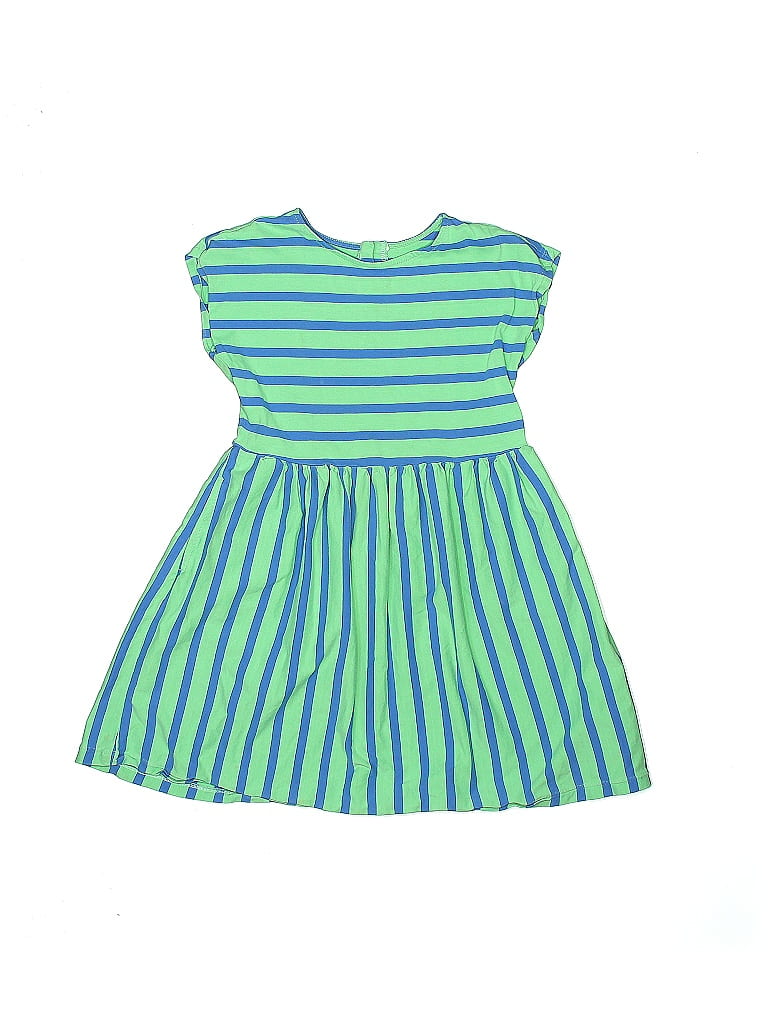 Primary Clothing 100% Cotton Stripes Green Dress Size 6 - 7 - photo 1