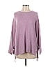 Halogen Solid Purple Pullover Sweater Size S (Petite) - photo 1