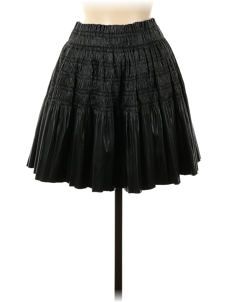 Dolce Cabo Solid Damask Black Casual Skirt Size M - photo 1
