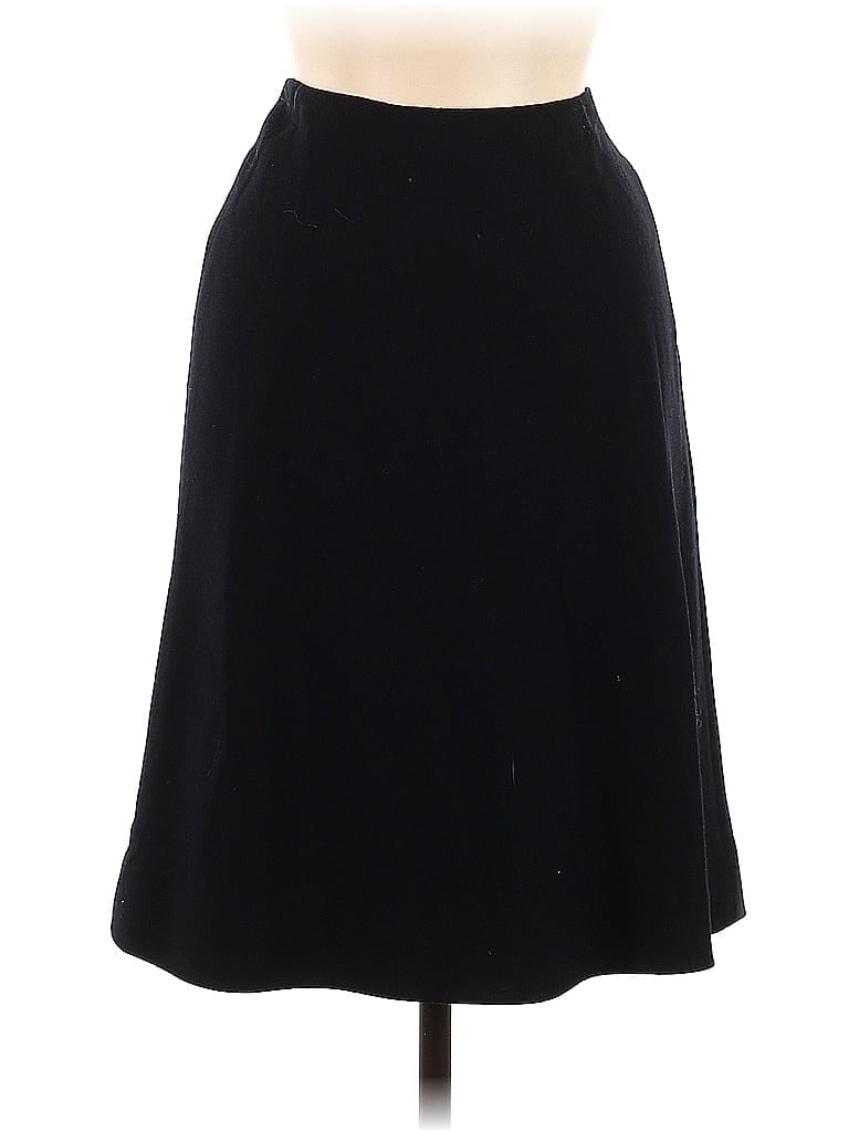 Bill Blass Solid Black Casual Skirt Size 6 - photo 1
