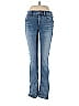 Express Marled Tortoise Hearts Stars Ombre Blue Jeans Size 4 - photo 1